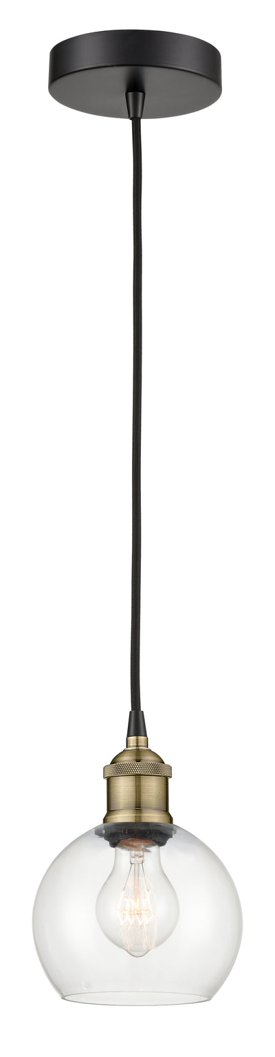 Edison Mini Pendant Antique Brass Finish