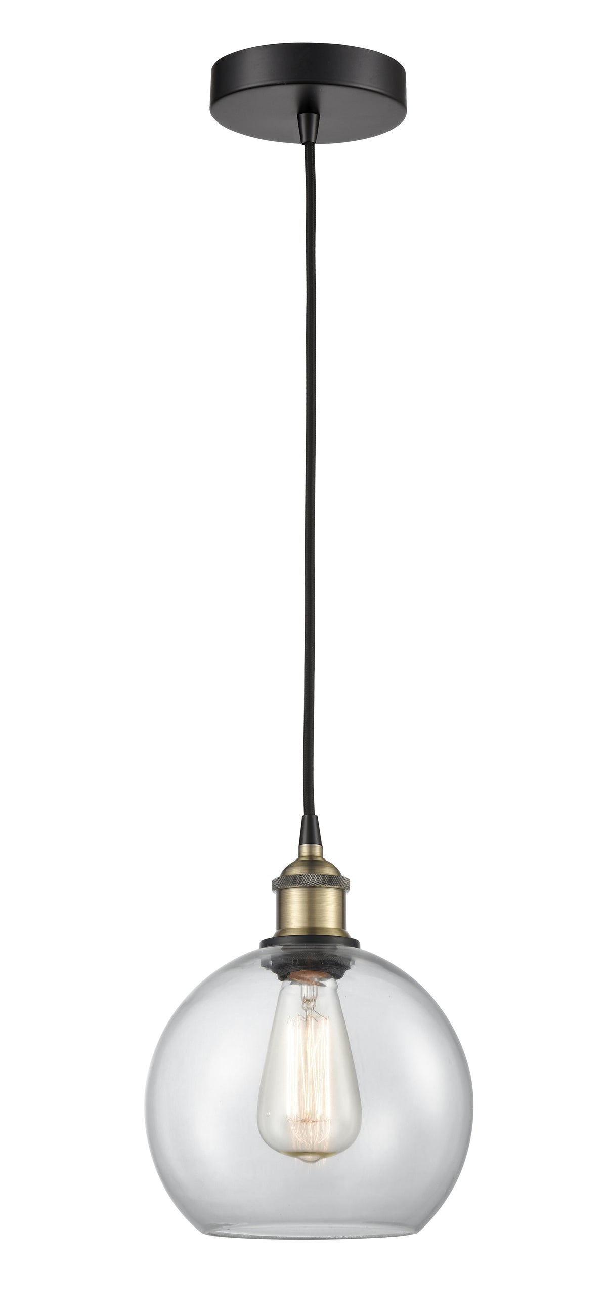 Edison Mini Pendant Antique Brass Finish