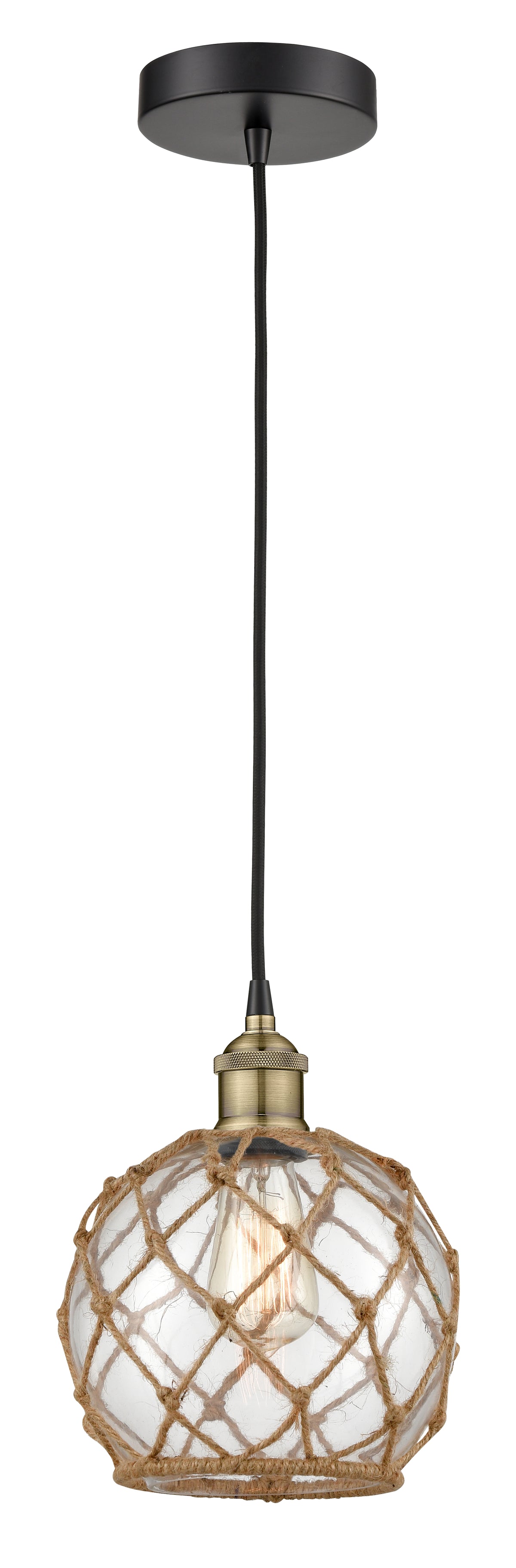 Edison Mini Pendant Antique Brass Finish