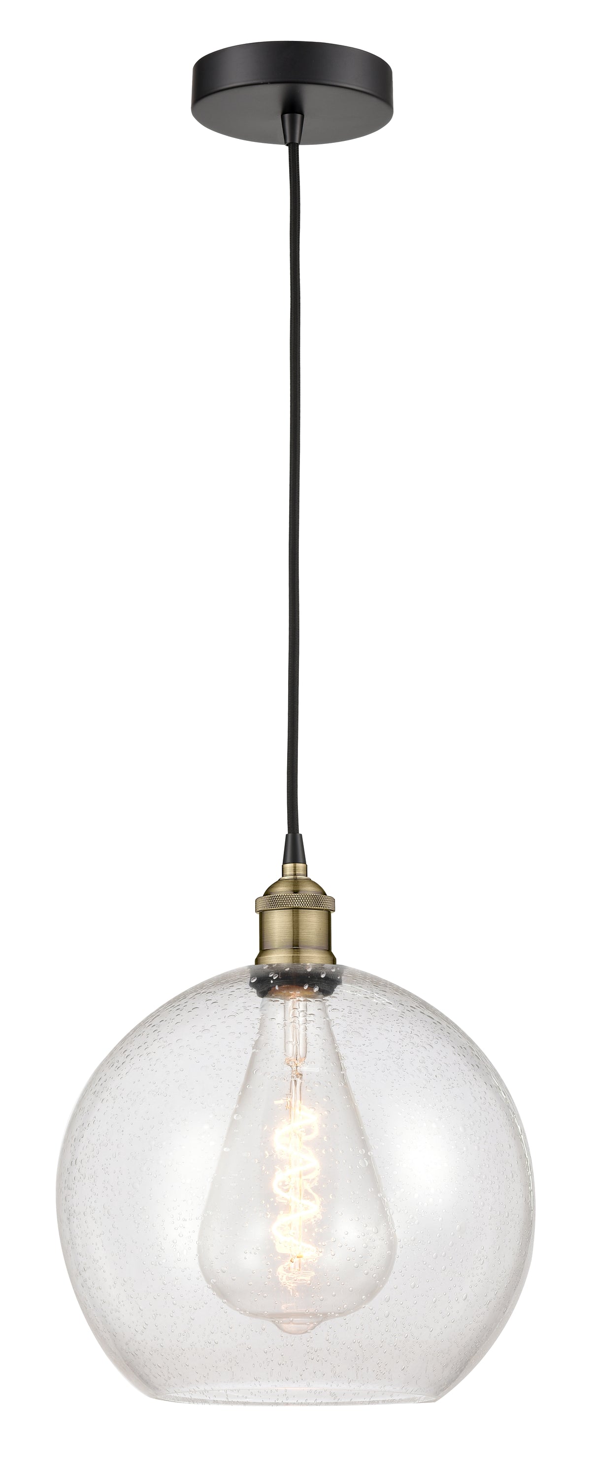 Edison Mini Pendant Antique Brass Finish