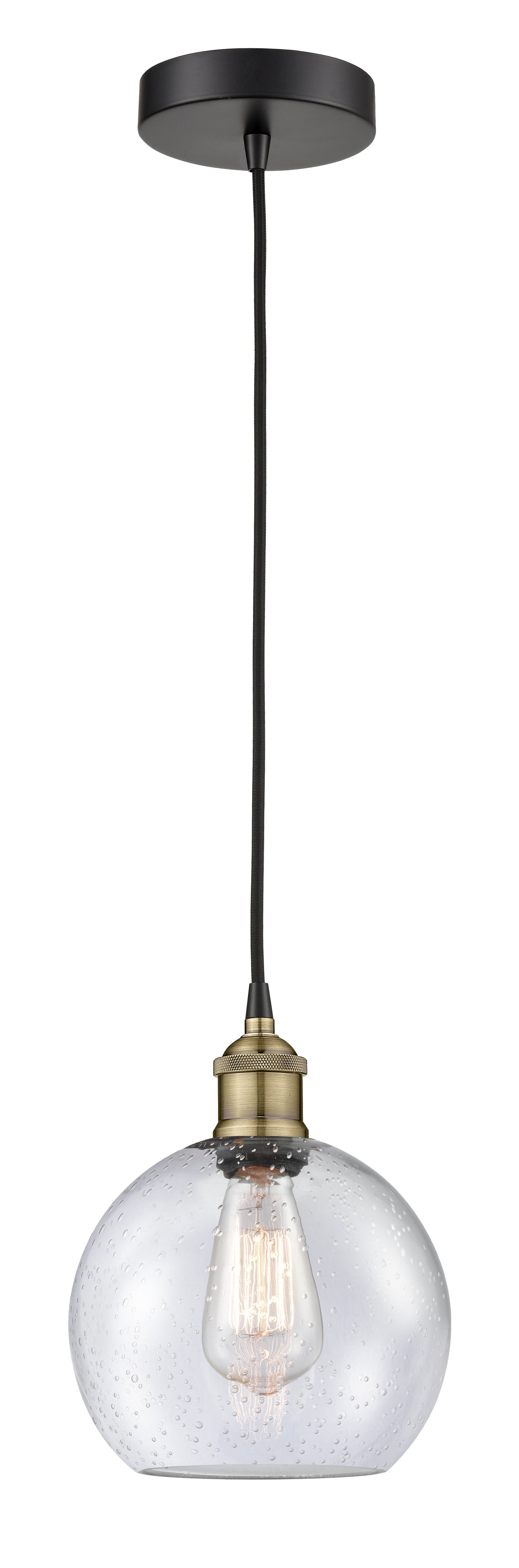 Edison Mini Pendant Antique Brass Finish