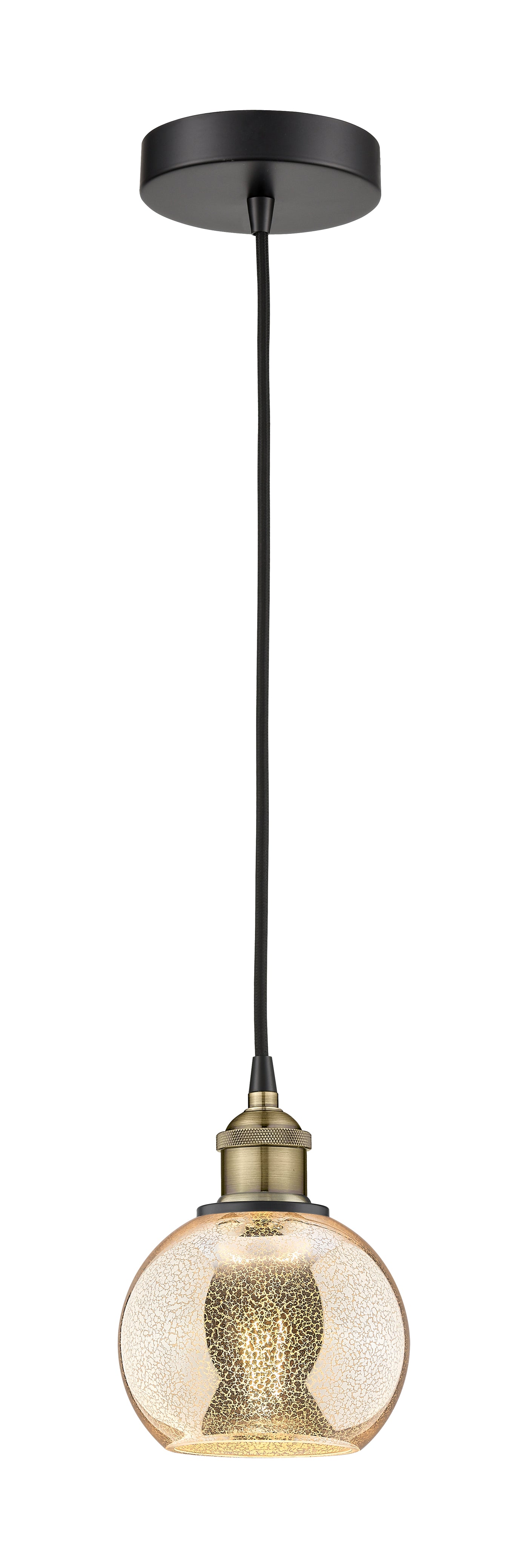 Edison Mini Pendant Antique Brass Finish