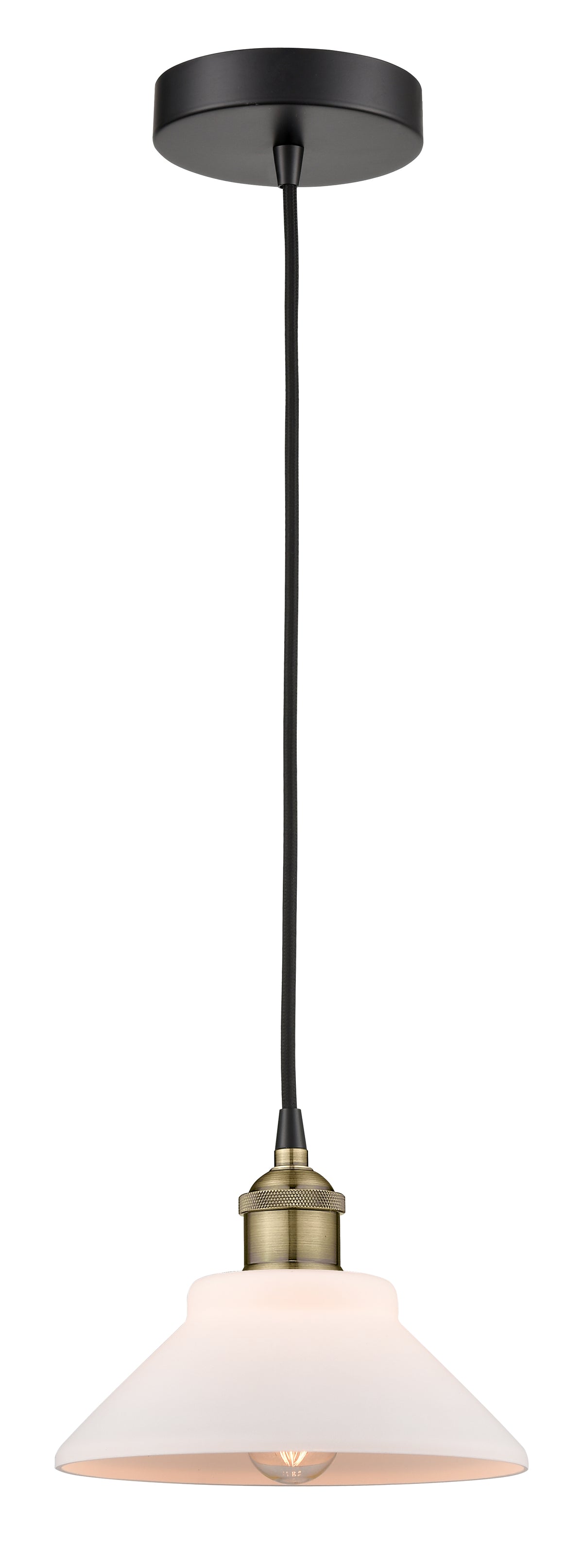 Edison Mini Pendant Antique Brass Finish