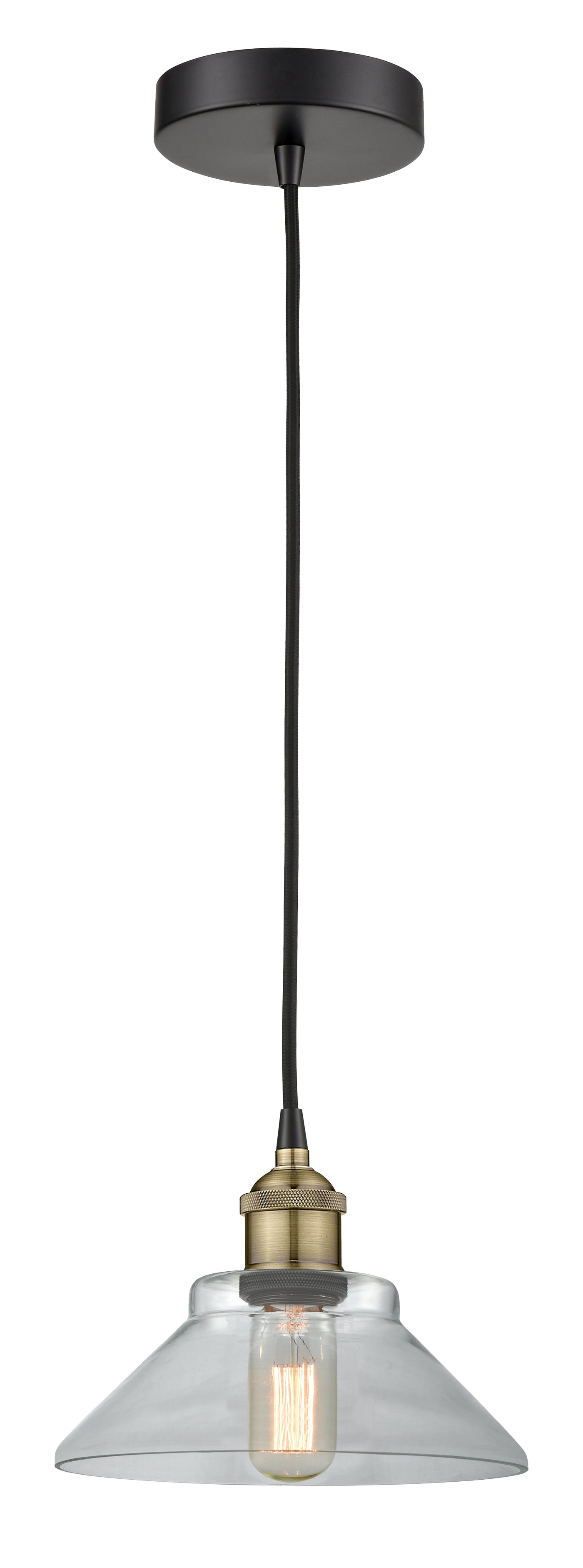 Edison Mini Pendant Antique Brass Finish