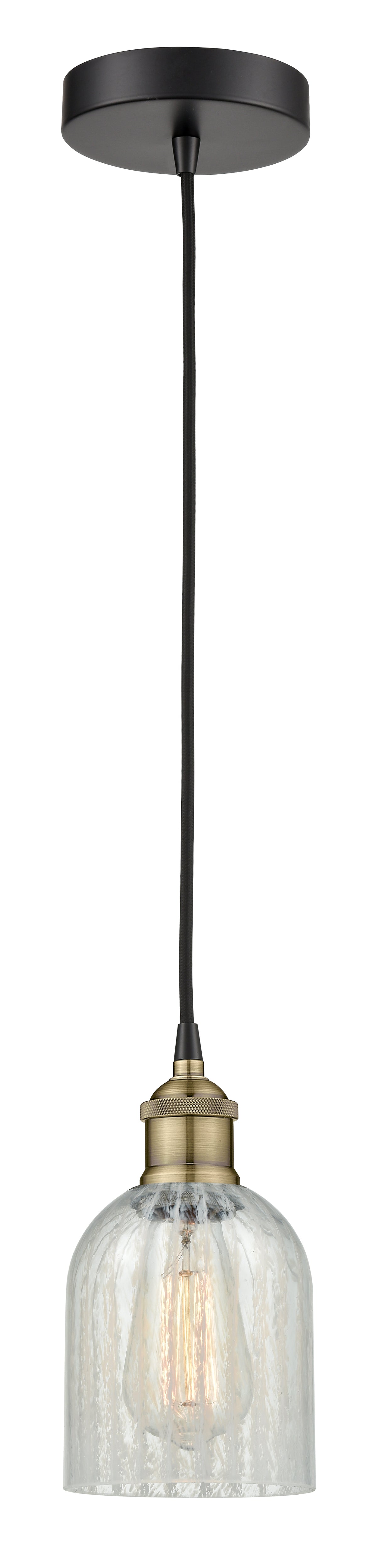 Edison Mini Pendant Antique Brass Finish