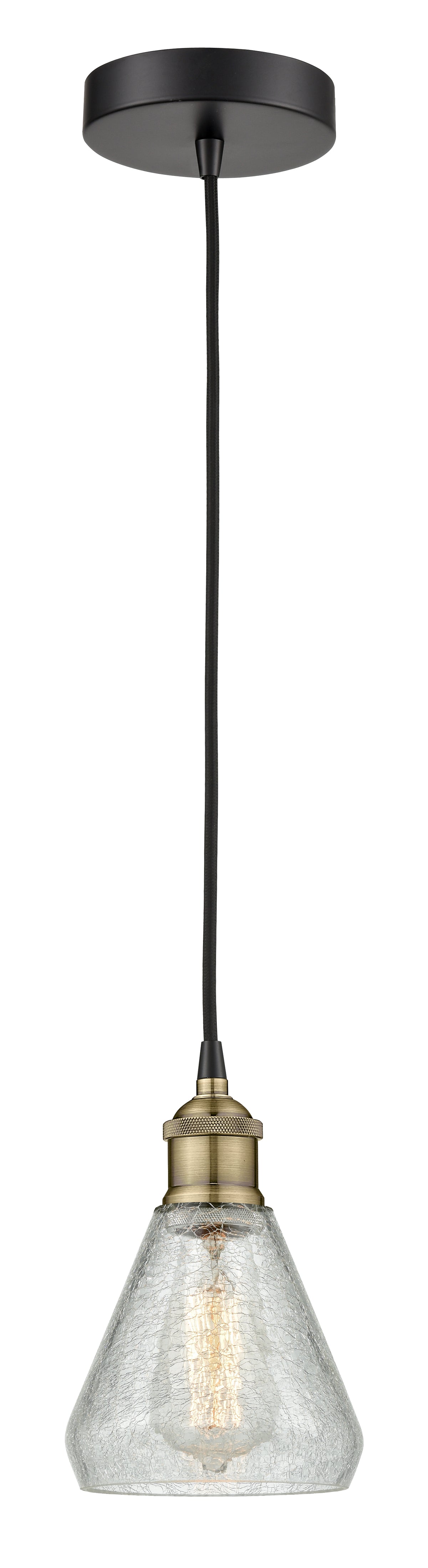 Edison Mini Pendant Antique Brass Finish