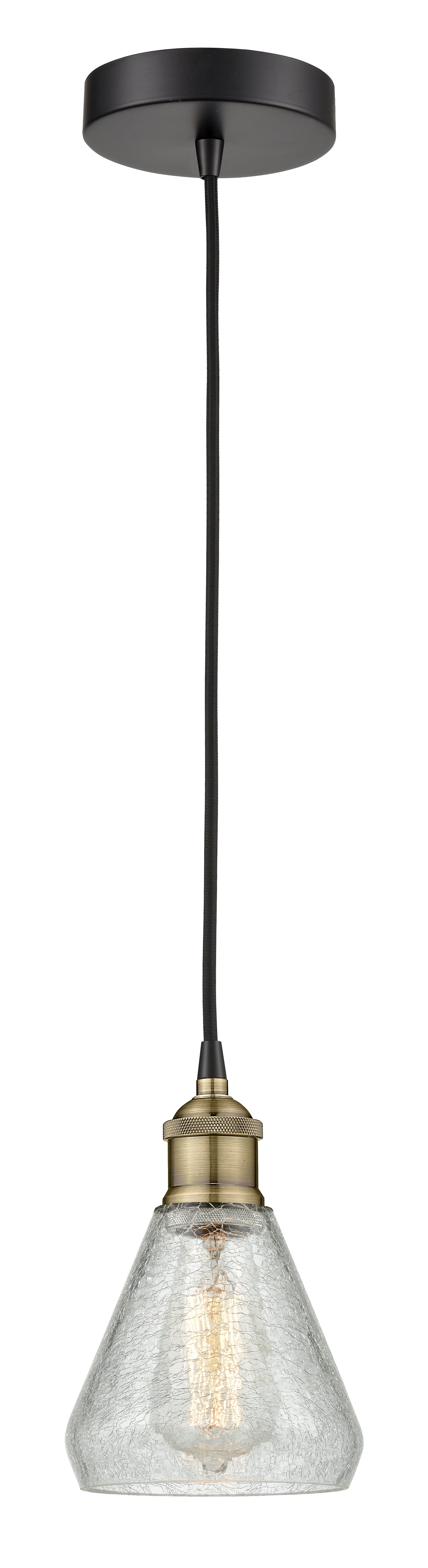 Edison Mini Pendant Antique Brass Finish