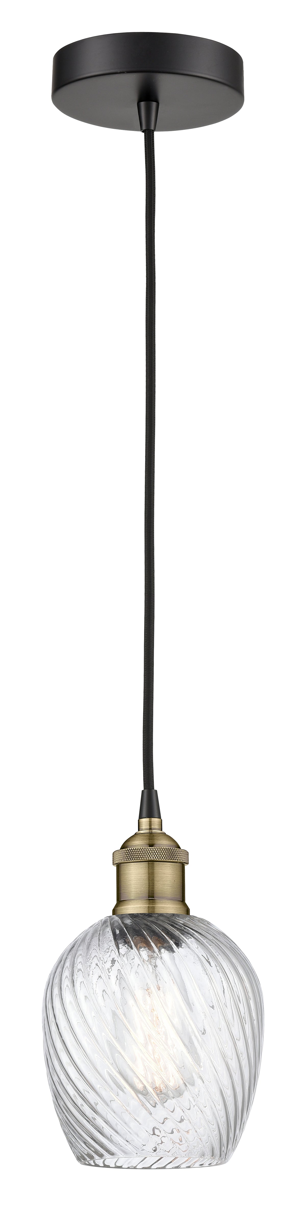 Edison Mini Pendant Antique Brass Finish