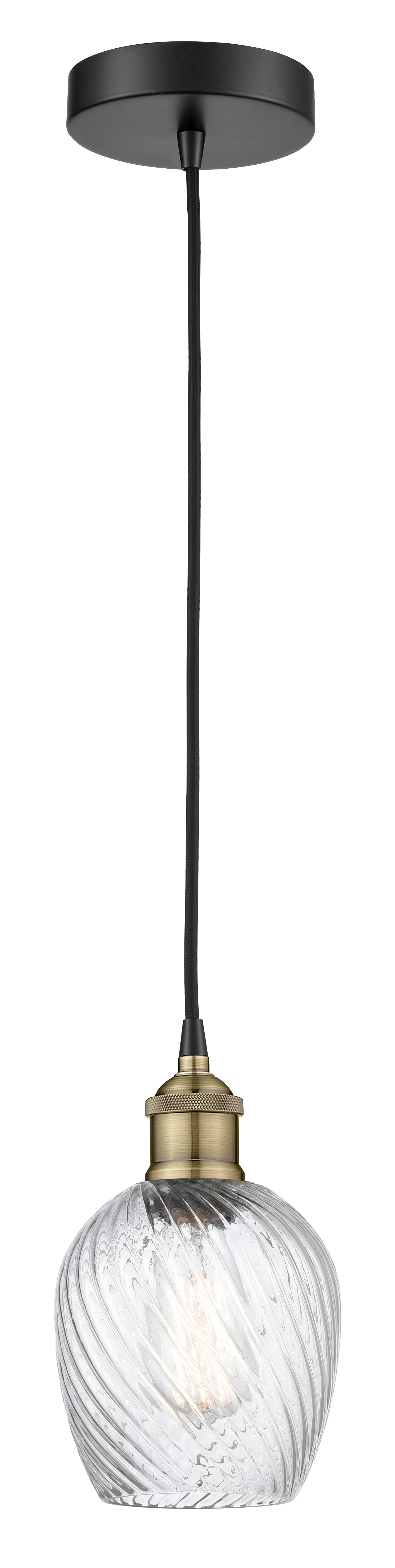 Edison Mini Pendant Antique Brass Finish