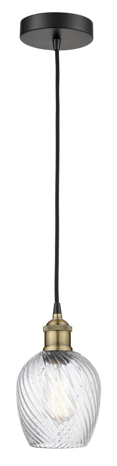 Edison Mini Pendant Antique Brass Finish