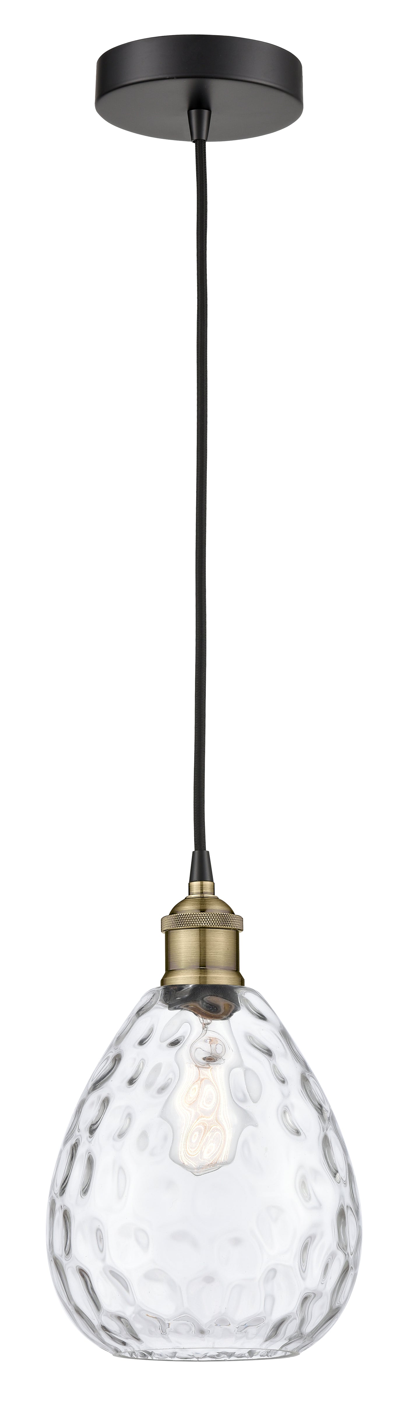 Edison Mini Pendant Antique Brass Finish