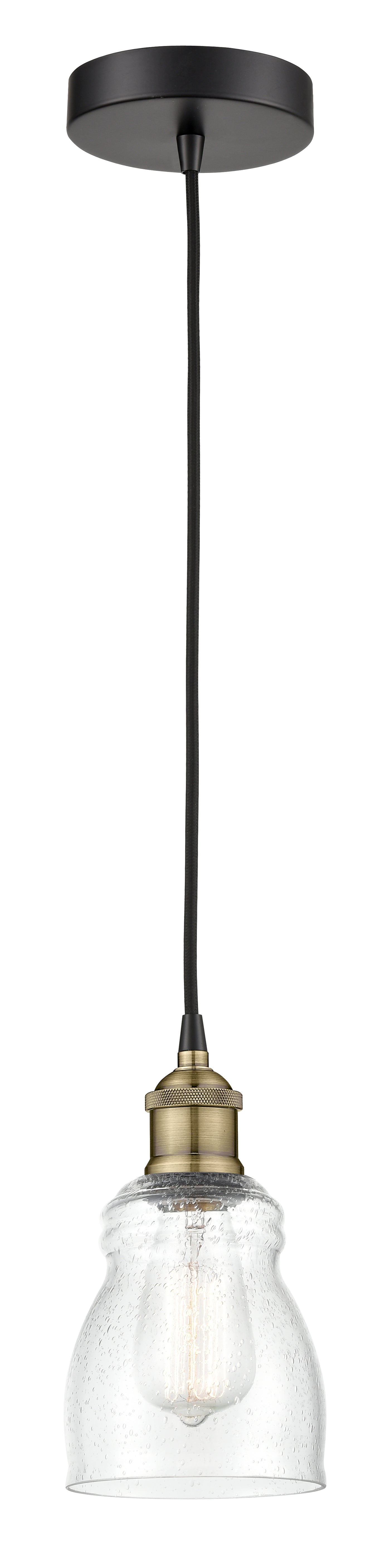 Edison Mini Pendant Antique Brass Finish