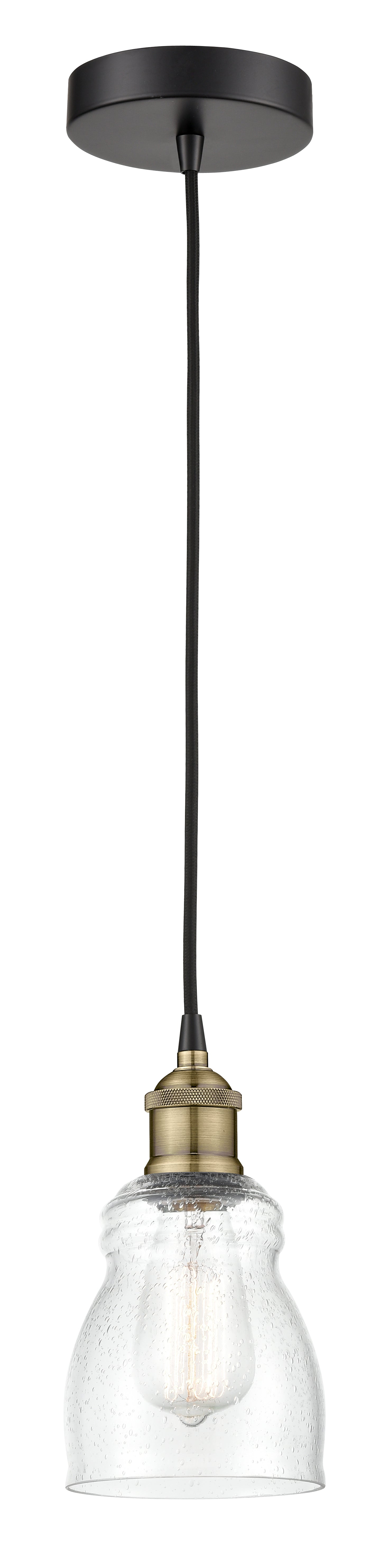 Edison Mini Pendant Antique Brass Finish