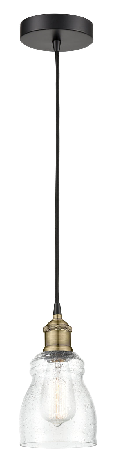 Edison Mini Pendant Antique Brass Finish
