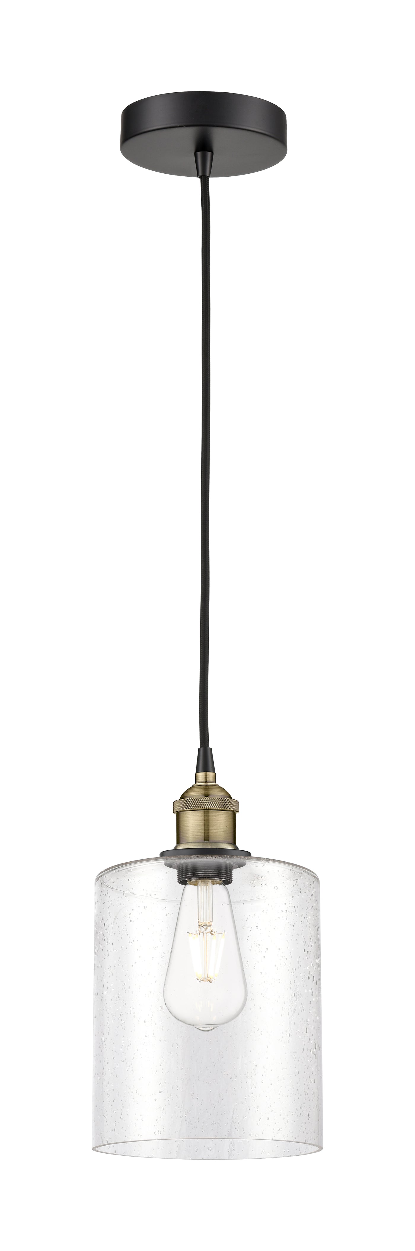 Edison Mini Pendant Antique Brass Cast