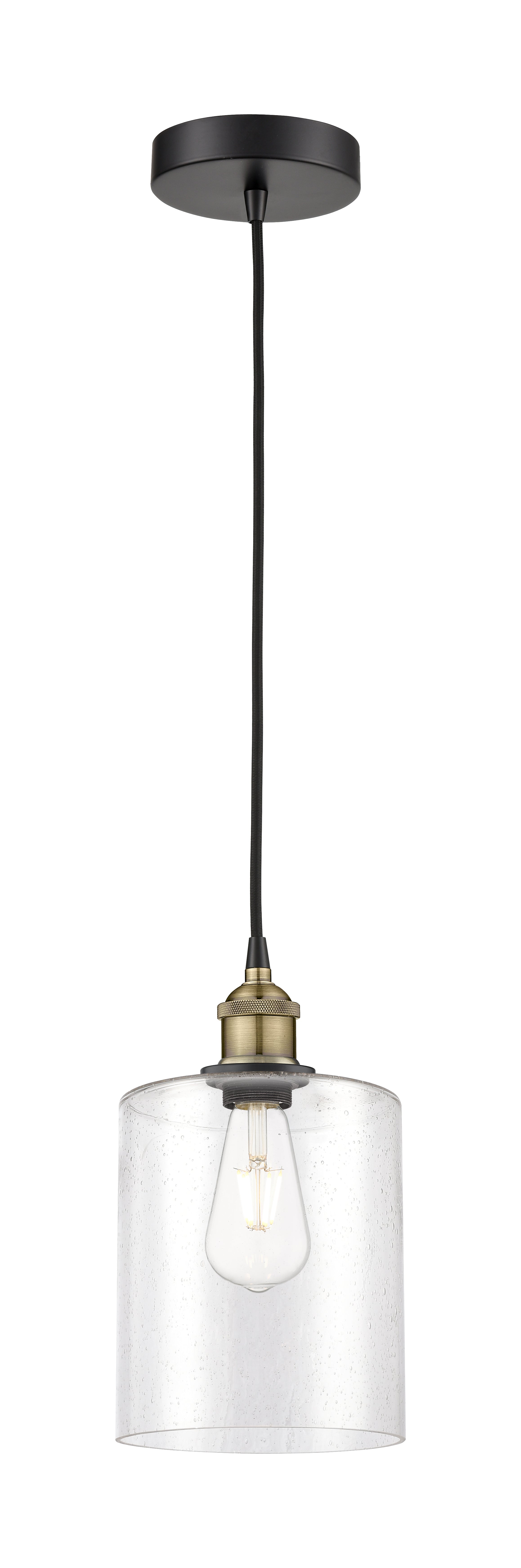 Edison Mini Pendant Antique Brass Cast
