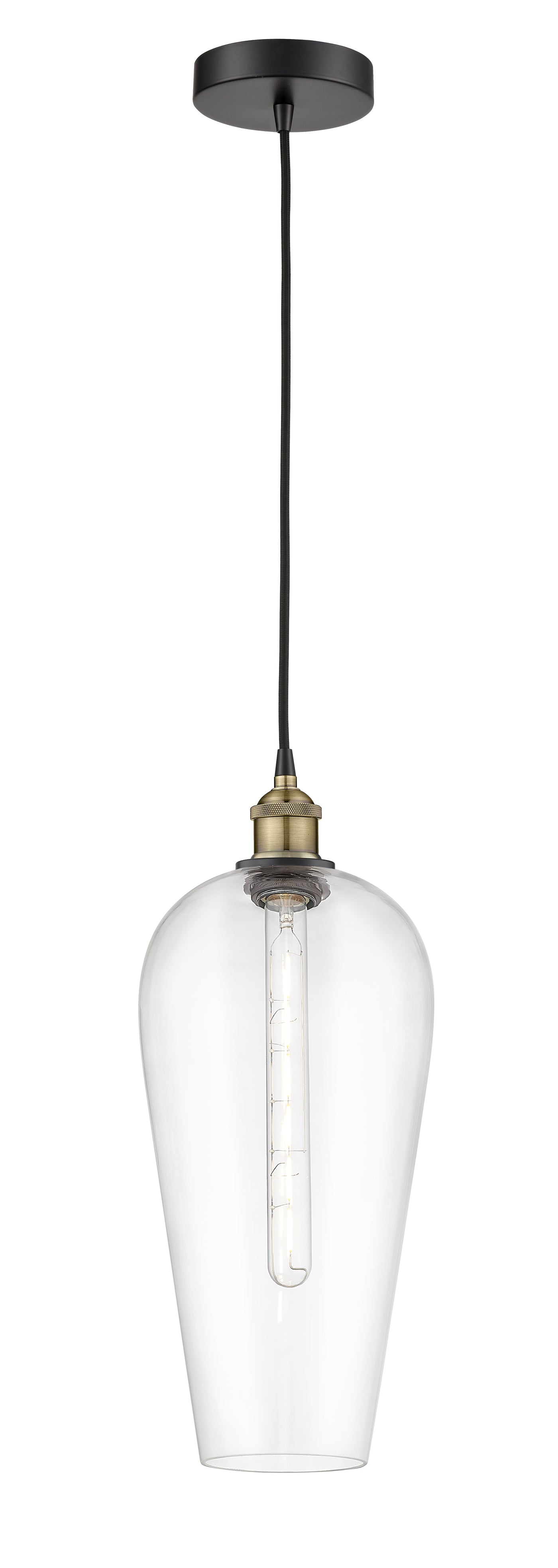 Edison Mini Pendant Antique Brass Finish