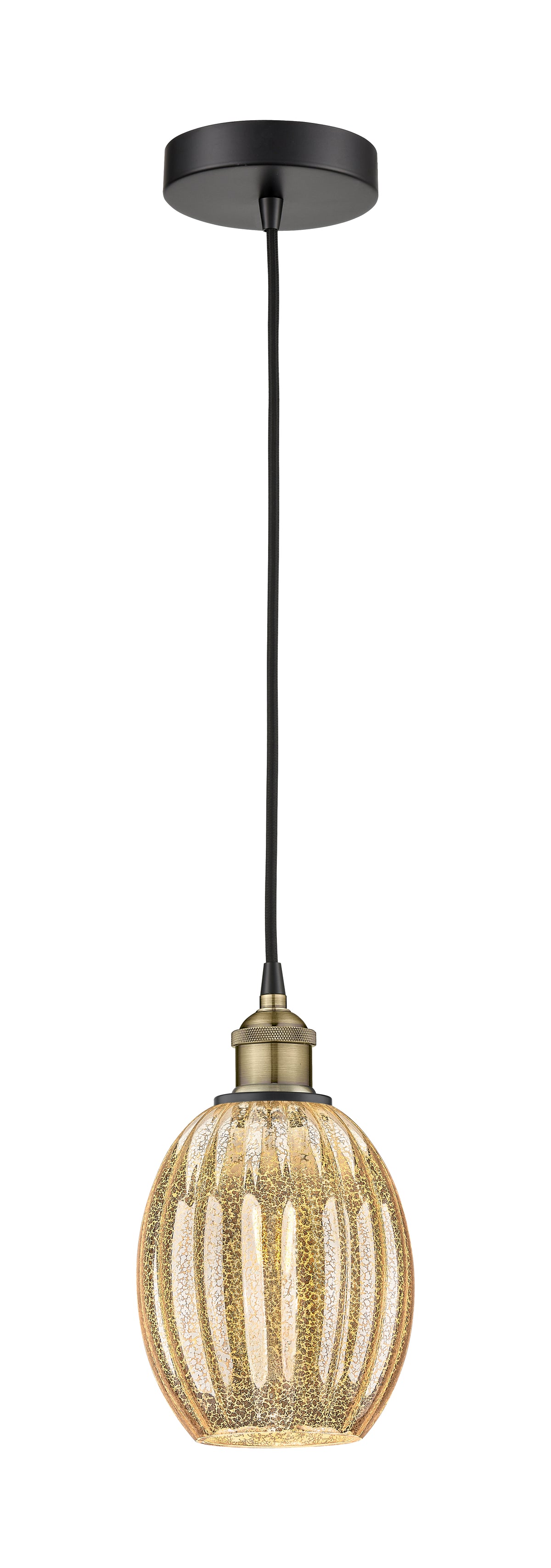 Edison Mini Pendant Antique Brass Finish