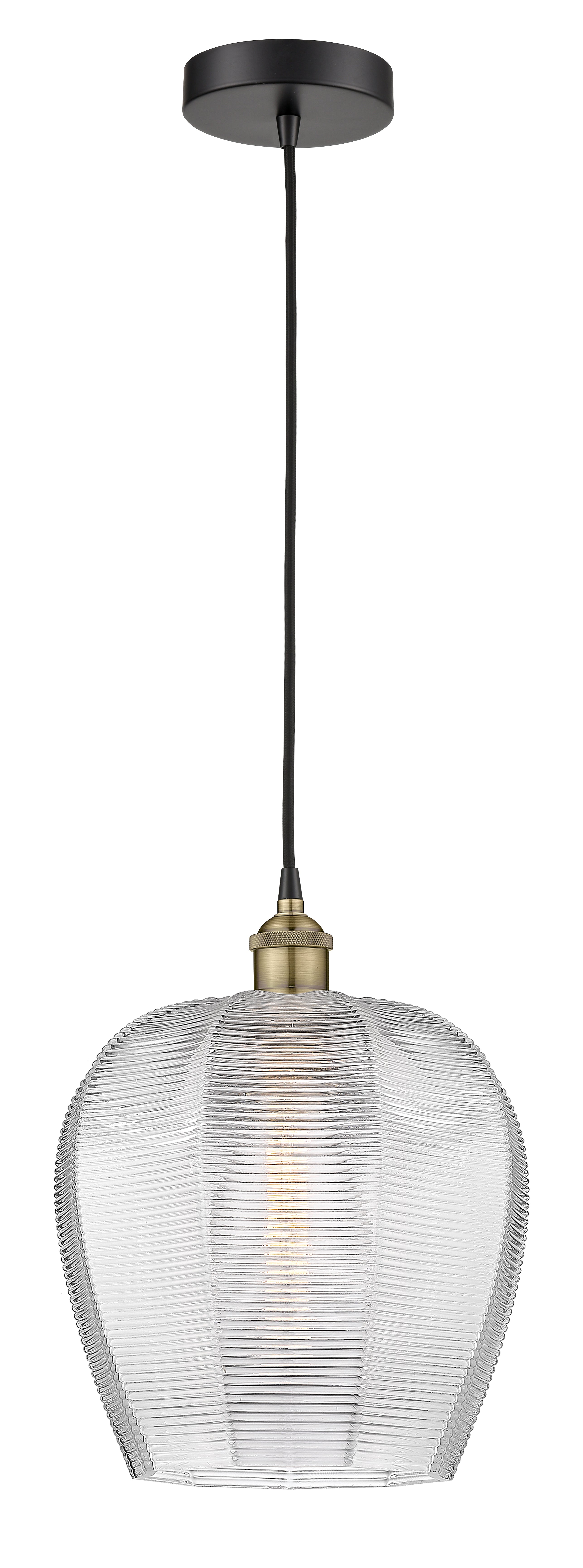 Edison Mini Pendant Antique Brass Cast