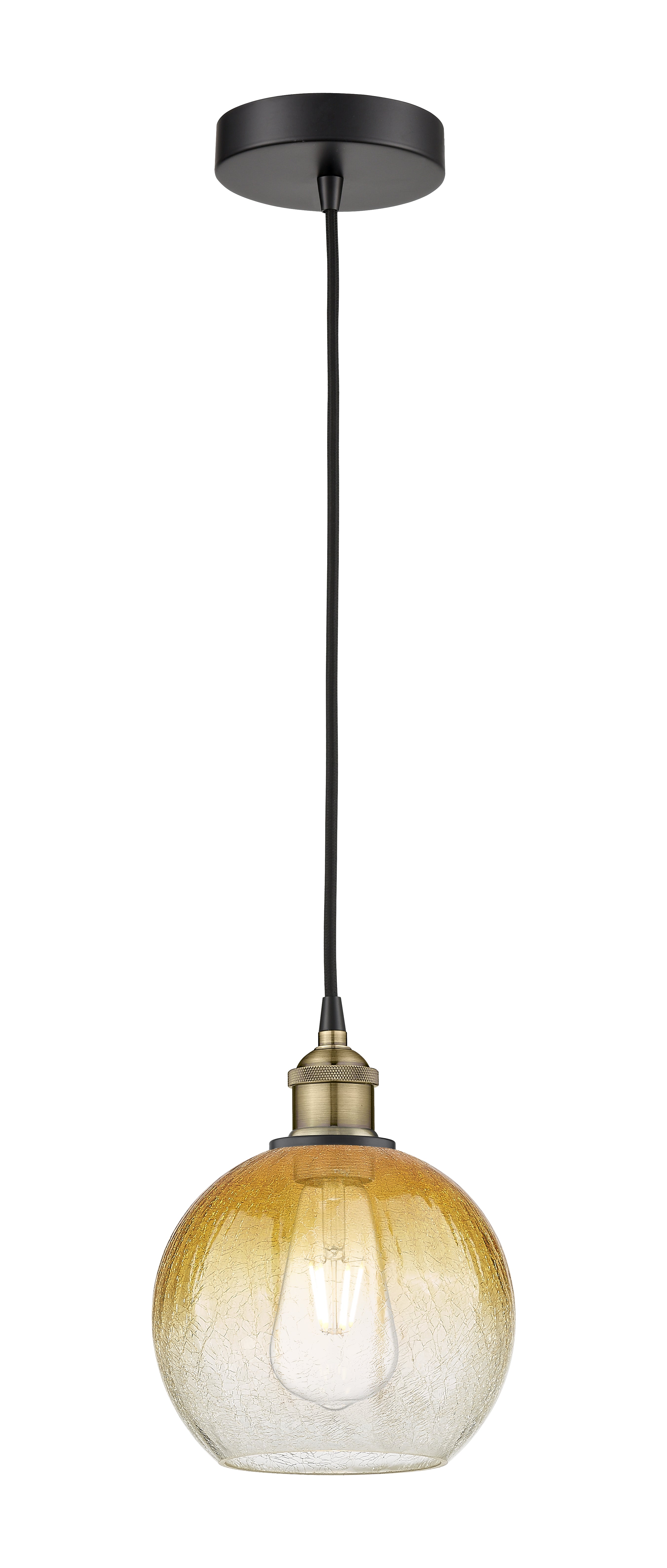 Edison Mini Pendant Antique Brass Finish