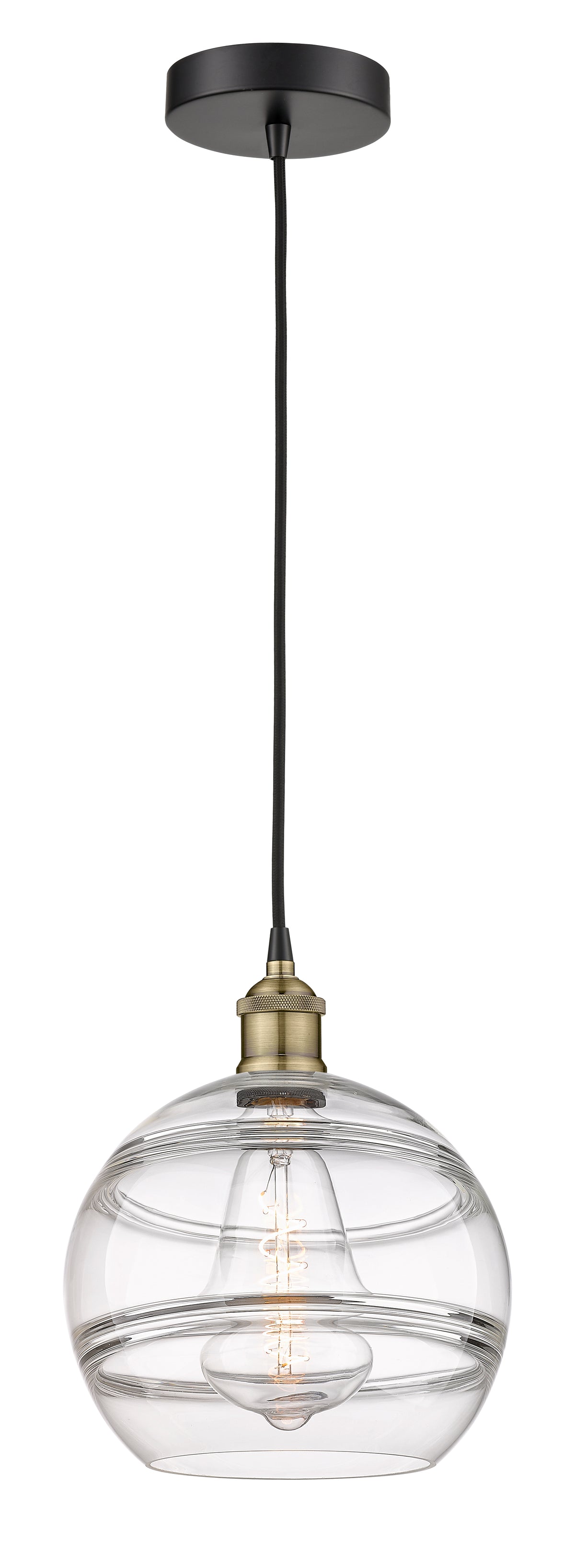Edison Mini Pendant Antique Brass 10 Inch
