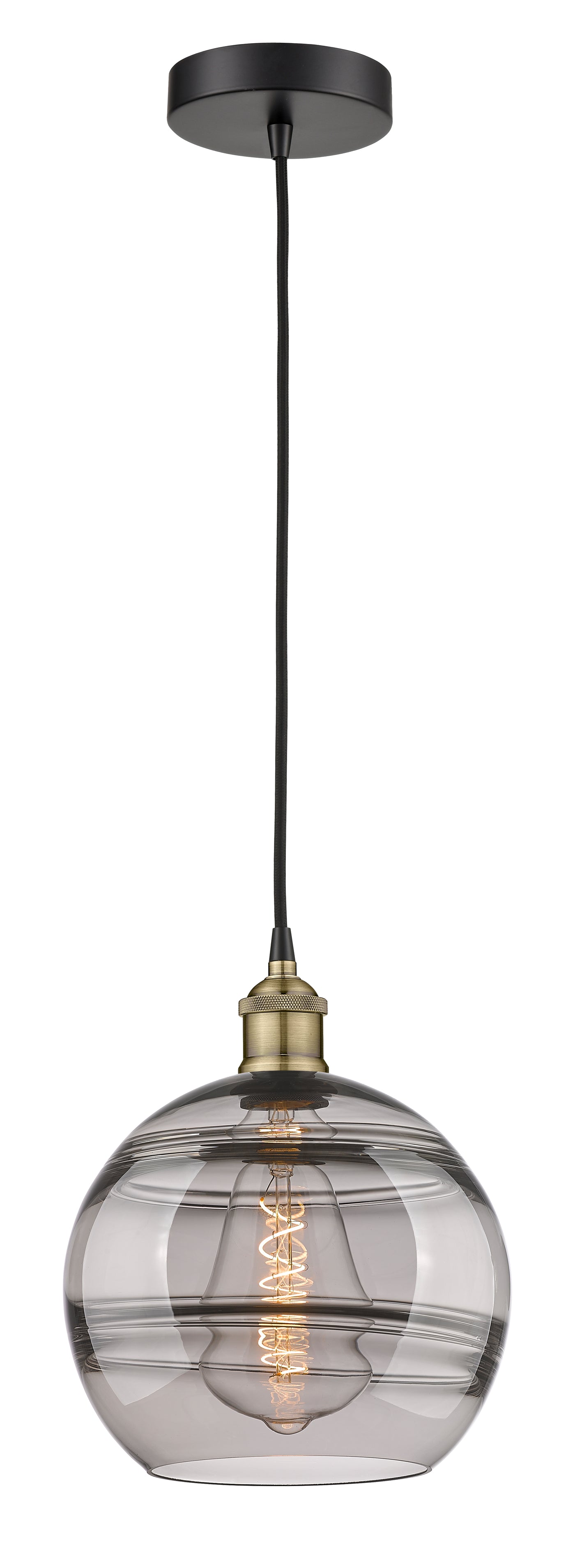 Edison Mini Pendant Antique Brass 10 Inch