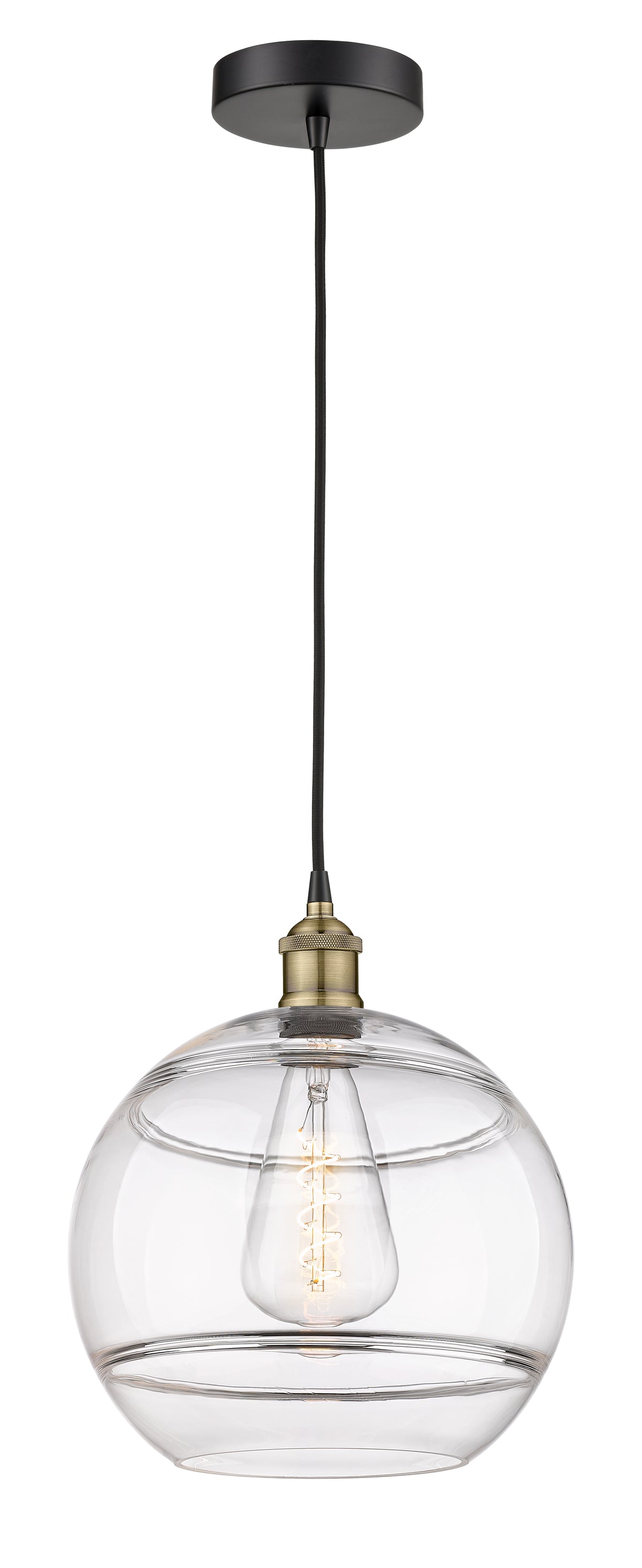 Edison Mini Pendant Antique Brass Cast Brass