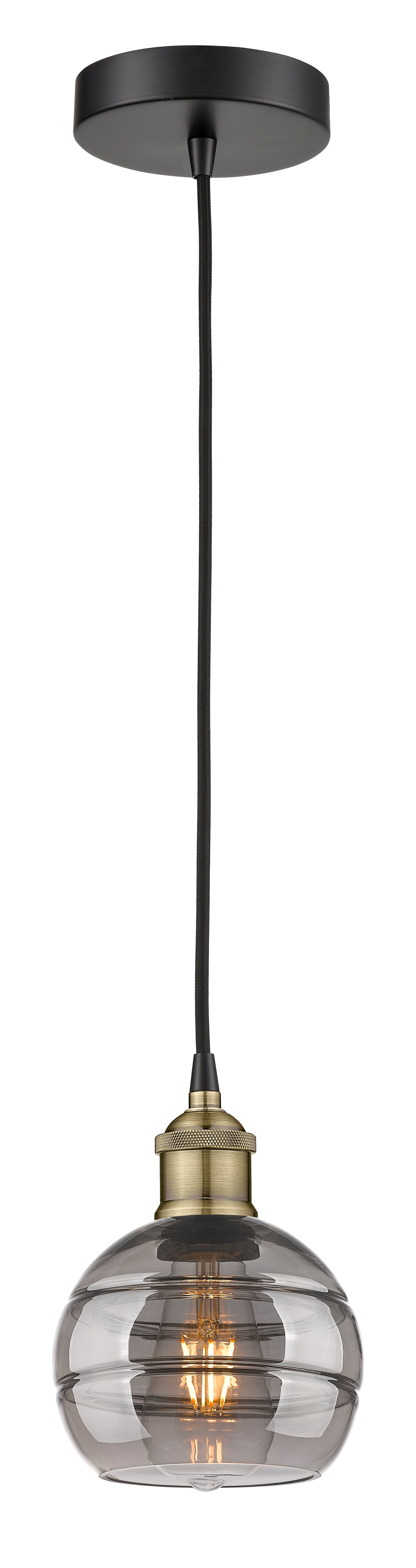 Edison Mini Pendant Antique Brass 5.875 Inch