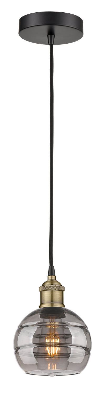 Edison Mini Pendant Antique Brass 5.875 Inch