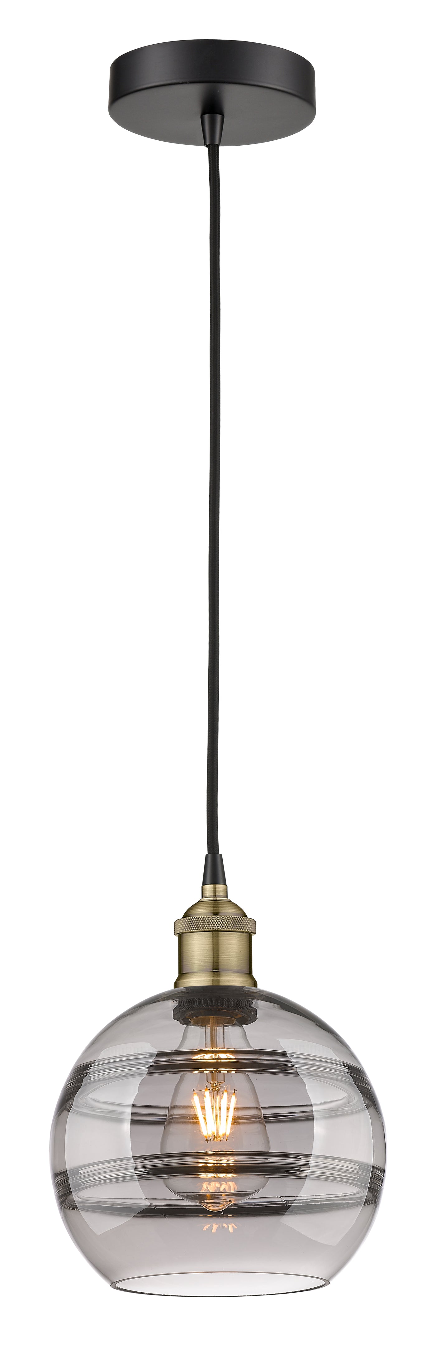 Edison Mini Pendant Antique Brass Cast