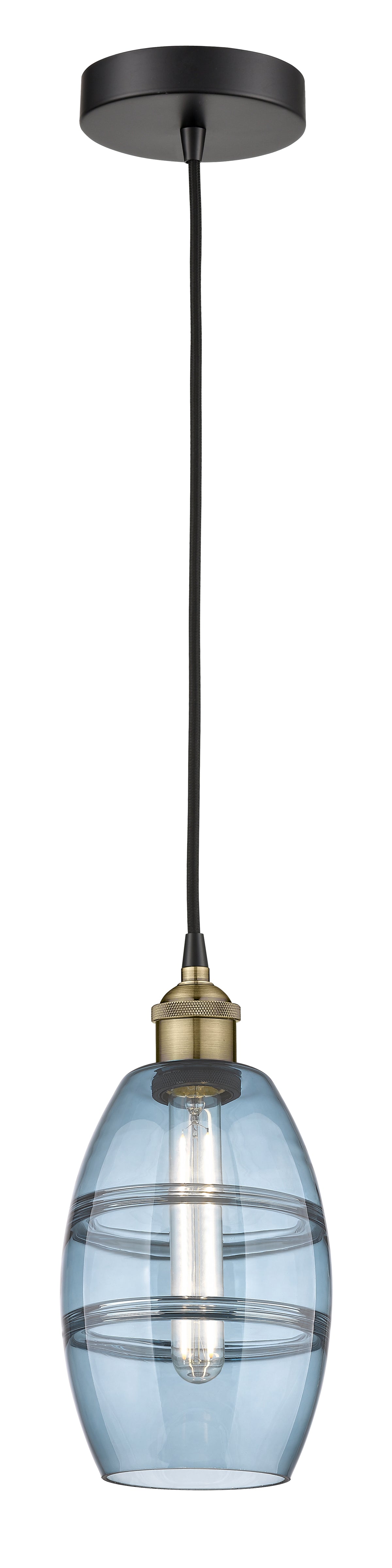 Edison Mini Pendant Antique Brass Finish