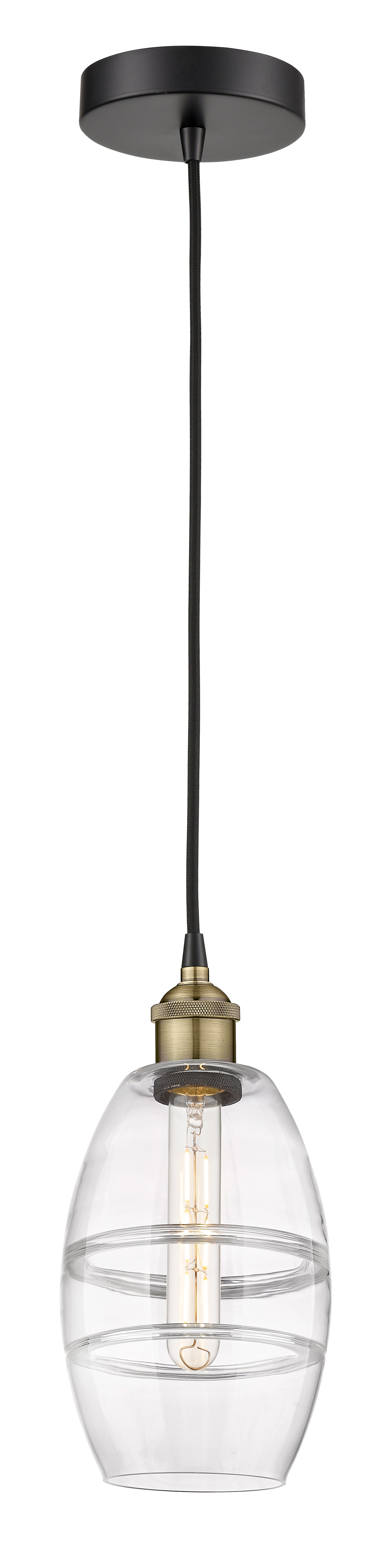 Edison Mini Pendant Antique Brass Finish