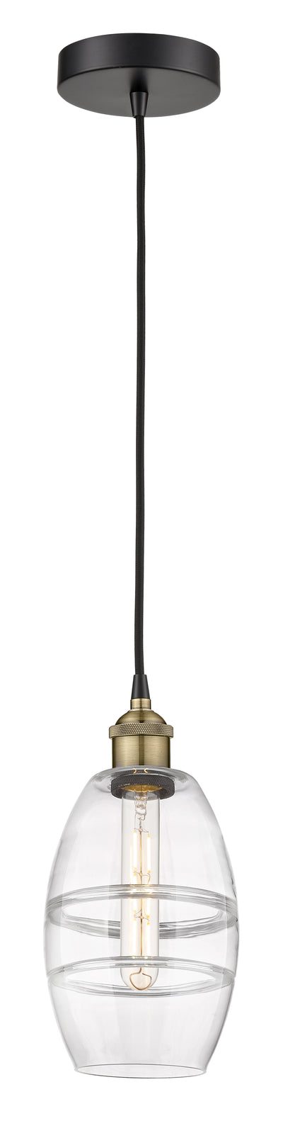 Edison Mini Pendant Antique Brass Finish