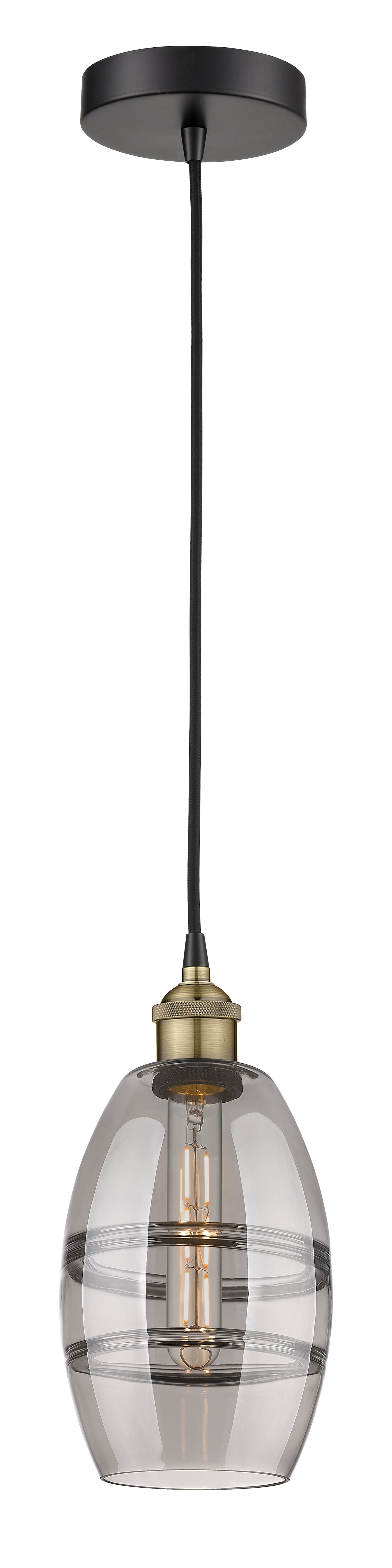 Edison Mini Pendant Antique Brass Finish