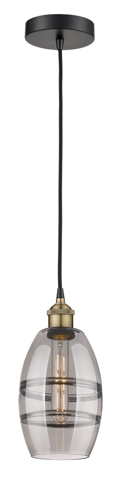 Edison Mini Pendant Antique Brass Finish