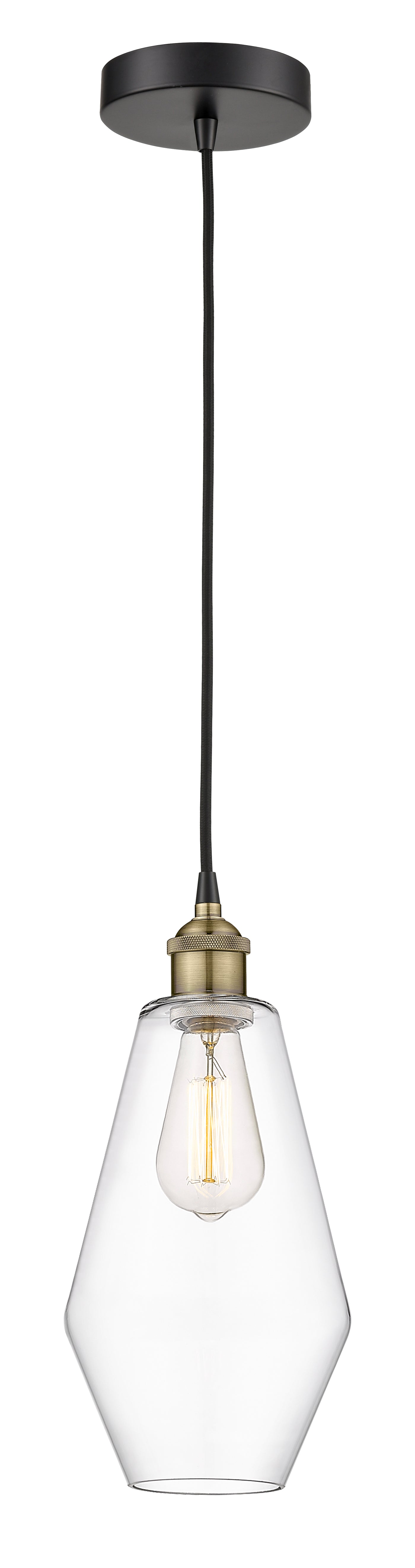 Edison Mini Pendant Antique Brass Finish