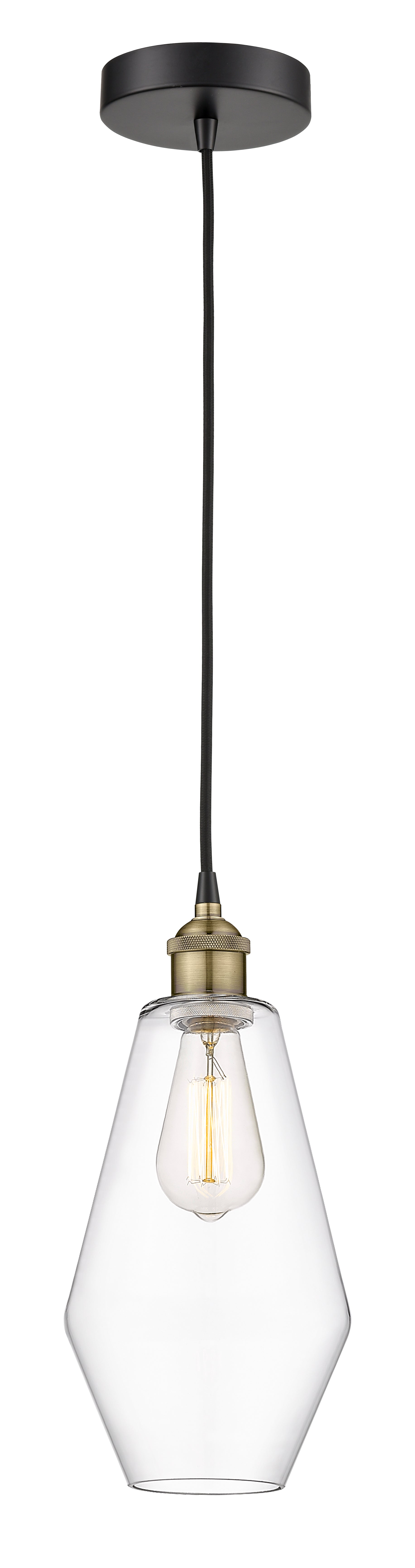 Edison Mini Pendant Antique Brass Finish