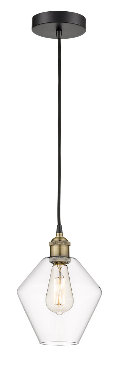 Edison Mini Pendant Cast Glass Brass