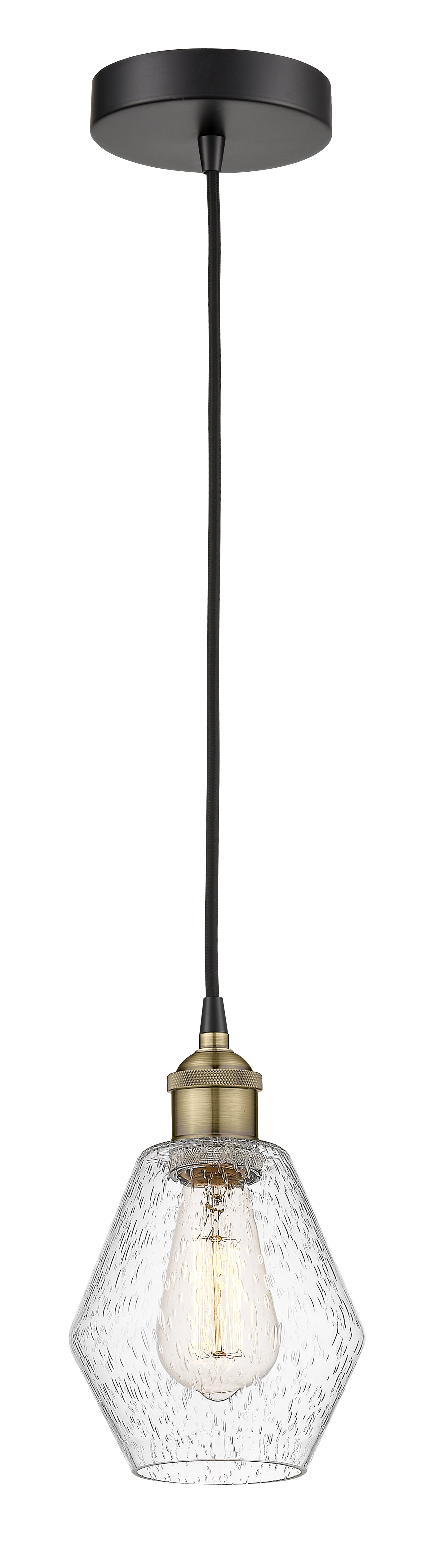 Edison Mini Pendant Antique Brass Finish
