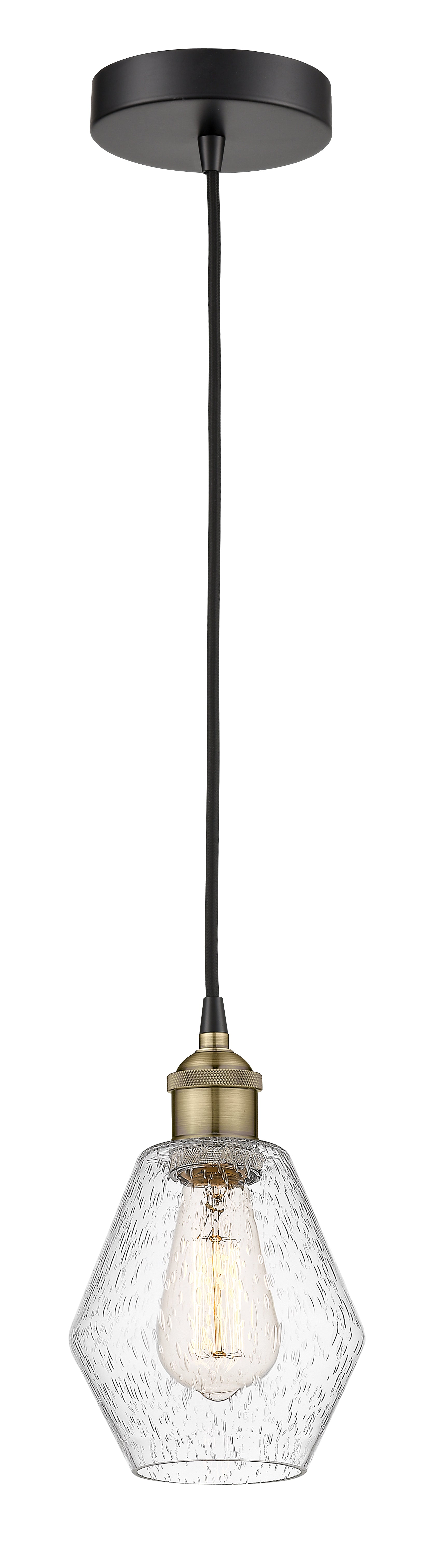Edison Mini Pendant Antique Brass Finish