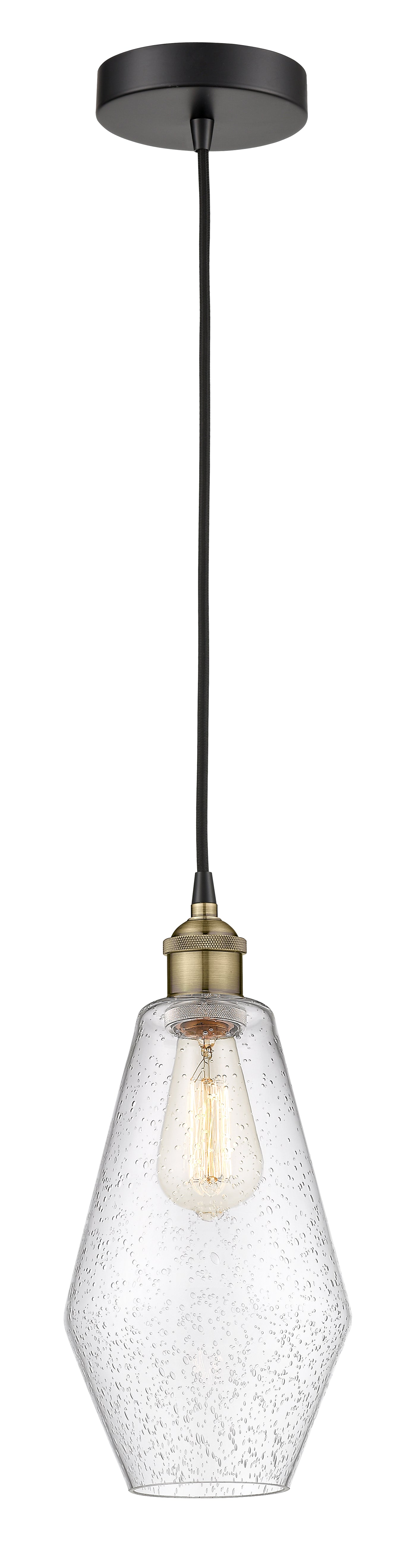 Edison Mini Pendant Antique Brass Finish