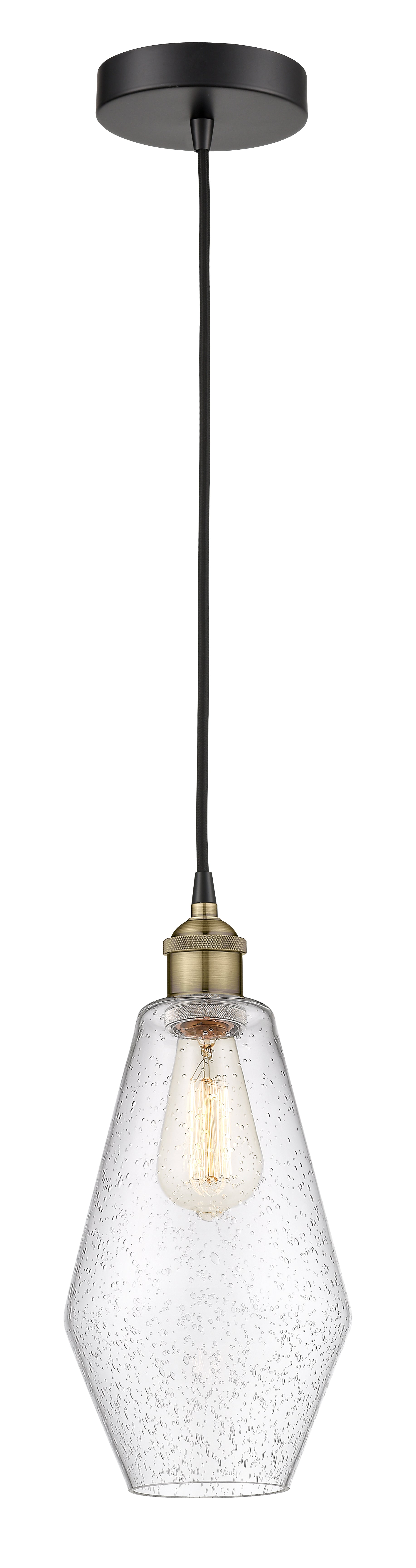 Edison Mini Pendant Antique Brass Finish