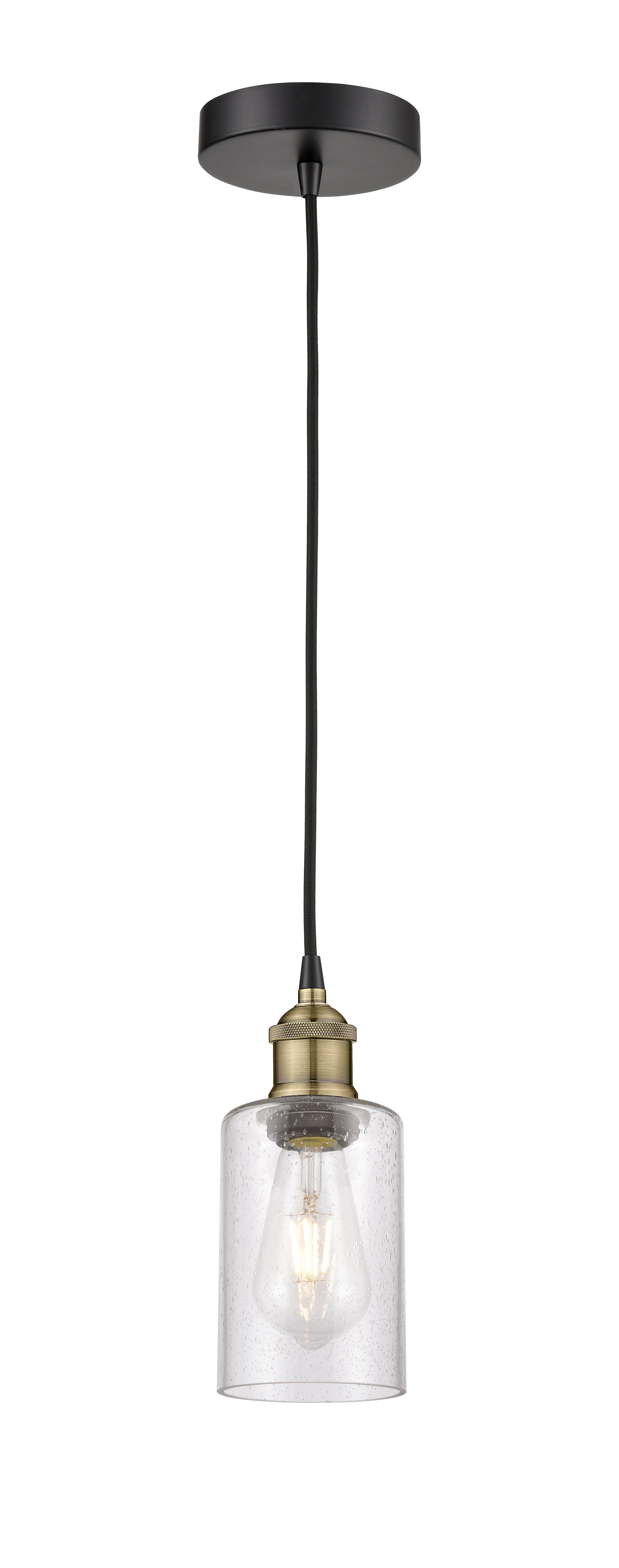 Edison Mini Pendant Cast Brass Antique