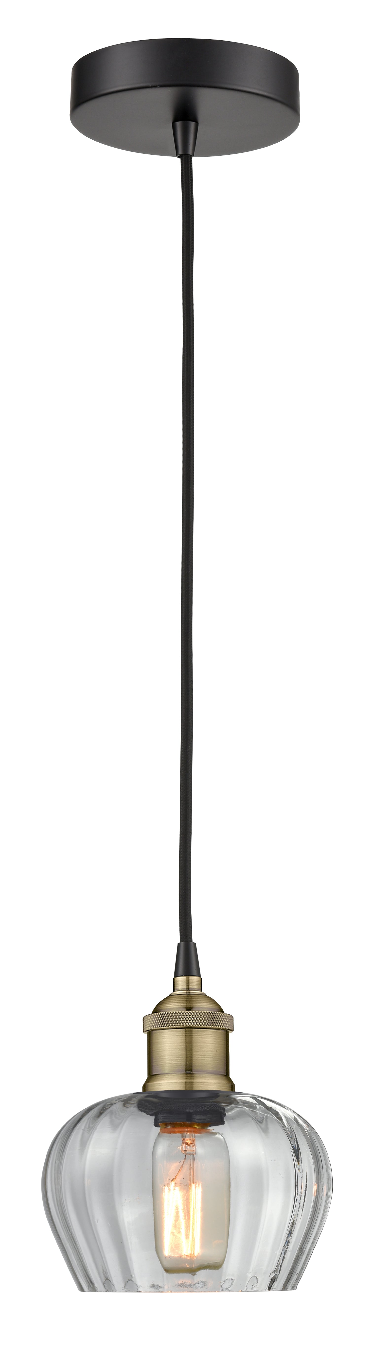 Edison Mini Pendant Antique Brass Finish