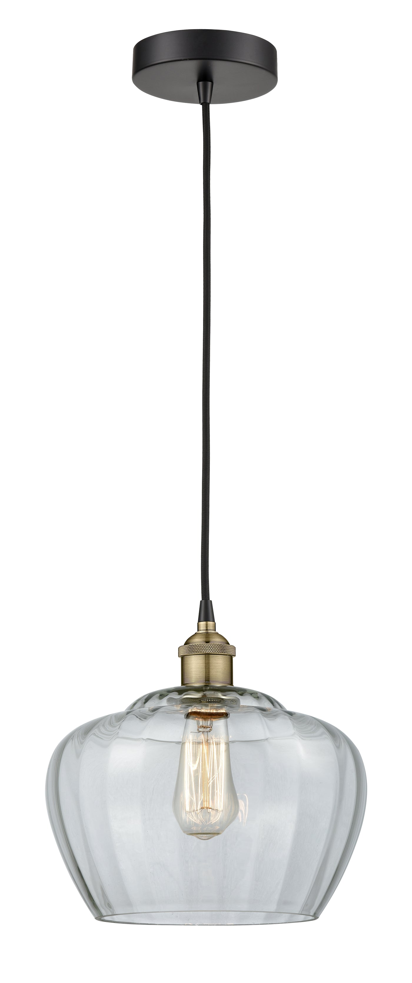 Edison Mini Pendant Antique Brass Cast