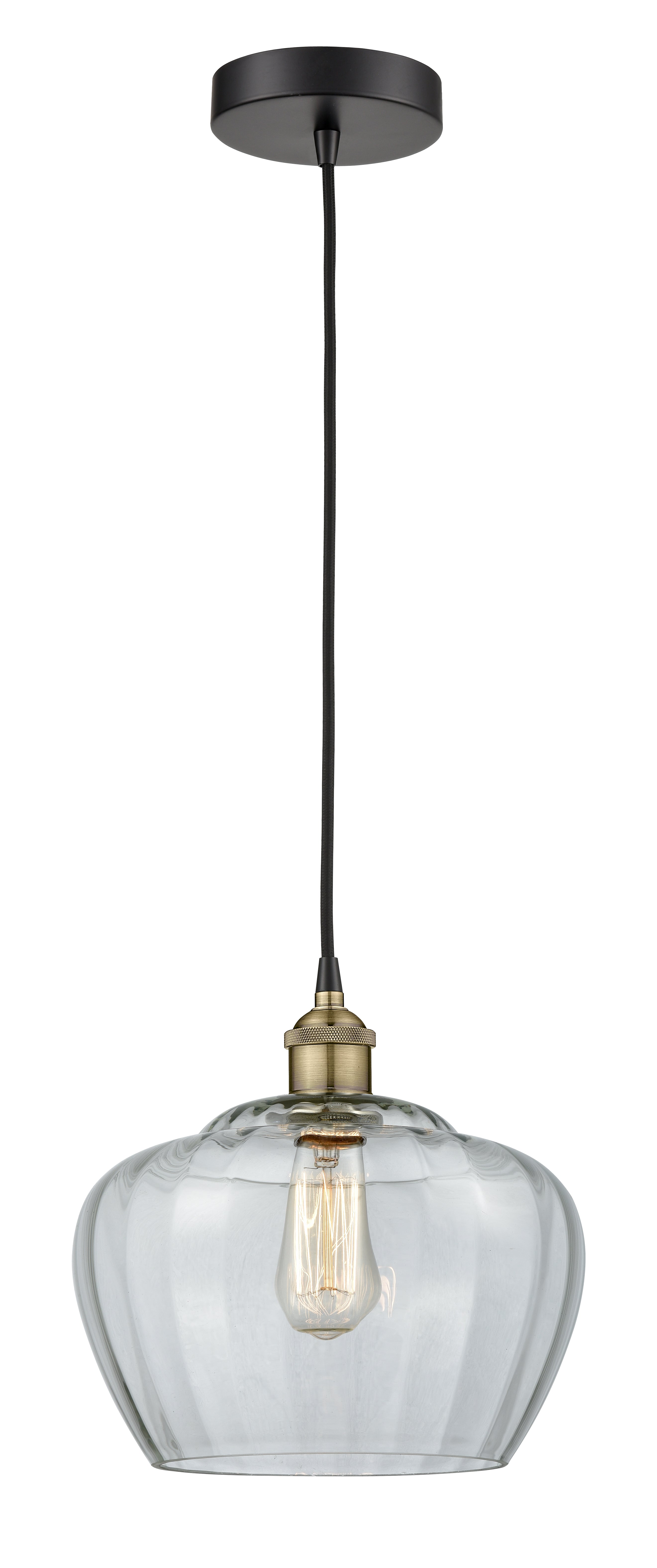 Edison Mini Pendant Antique Brass Cast