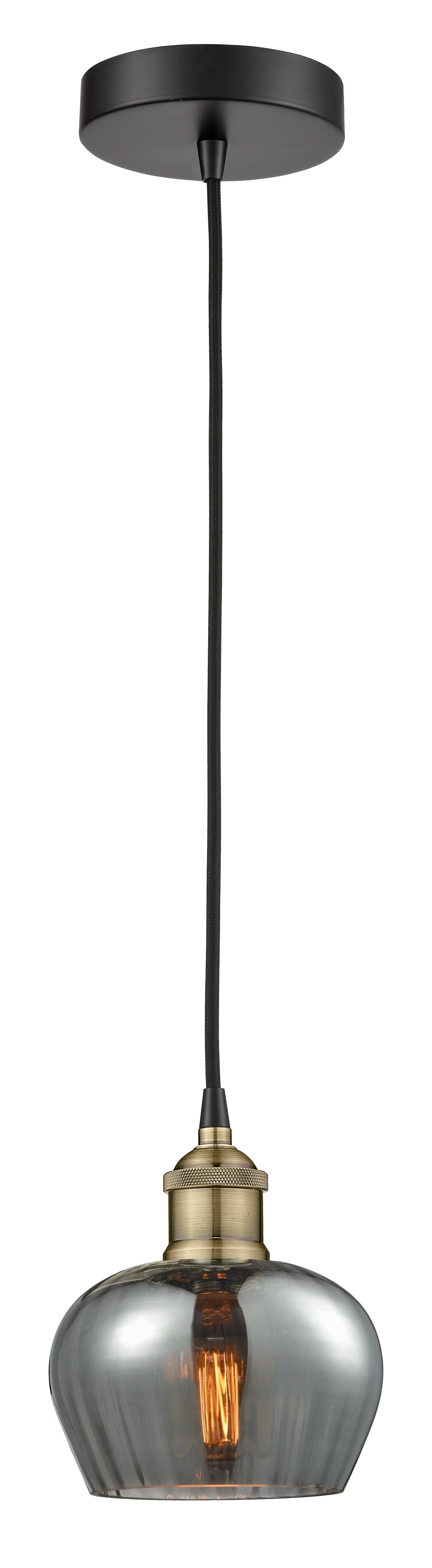 Edison Mini Pendant Antique Brass Finish