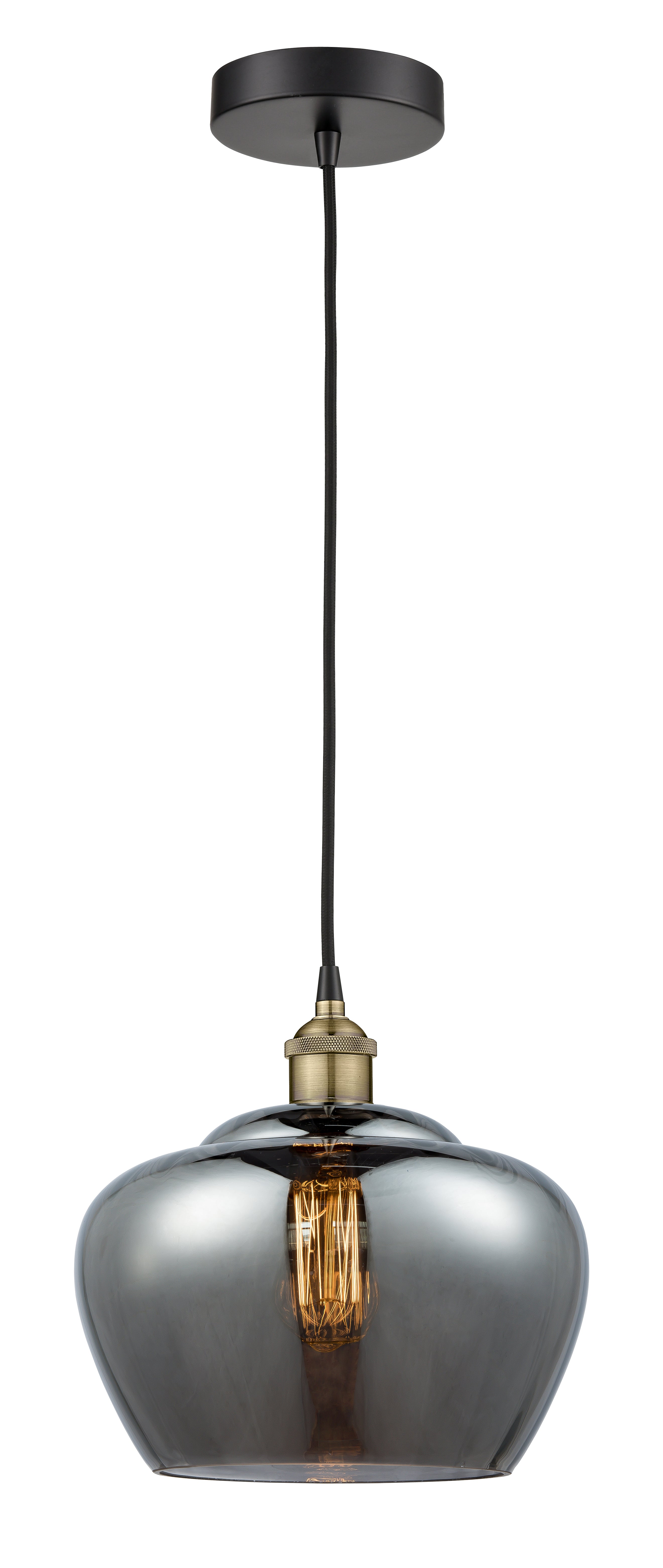 Edison Mini Pendant Antique Brass Cast