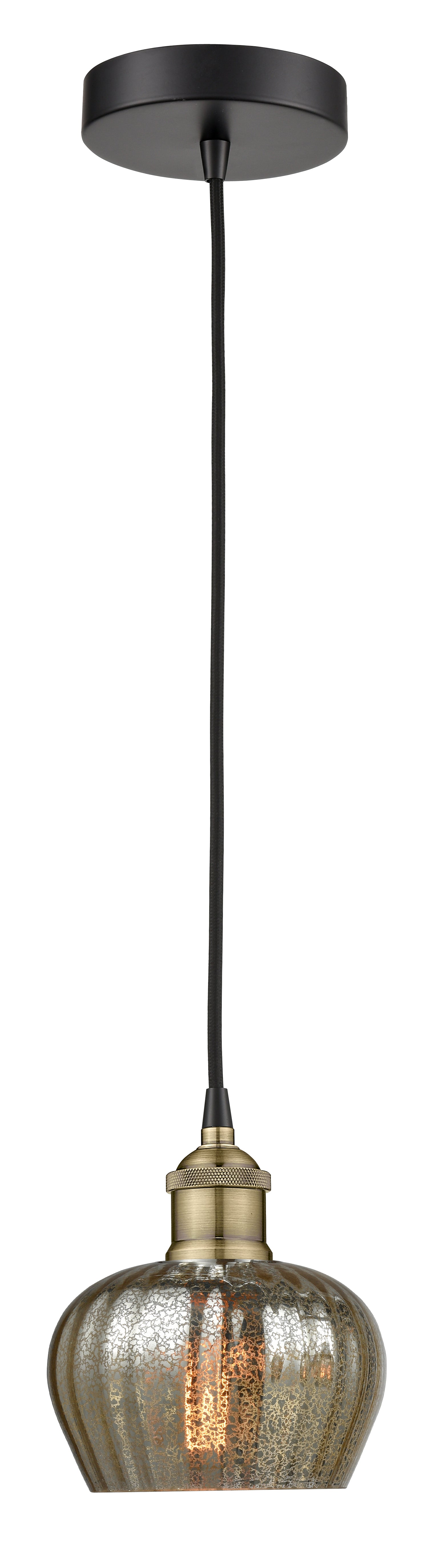 Edison Mini Pendant Antique Brass Finish