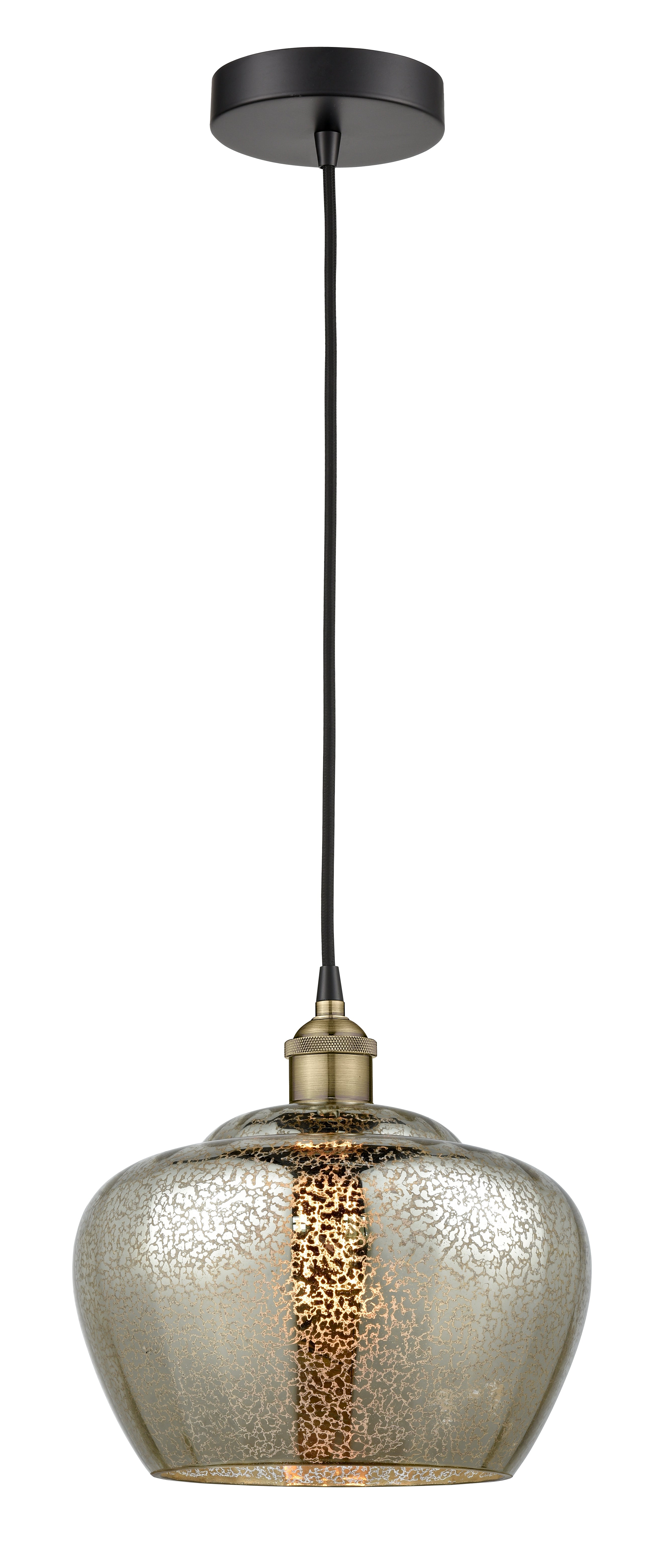 Edison Mini Pendant Antique Brass Cast